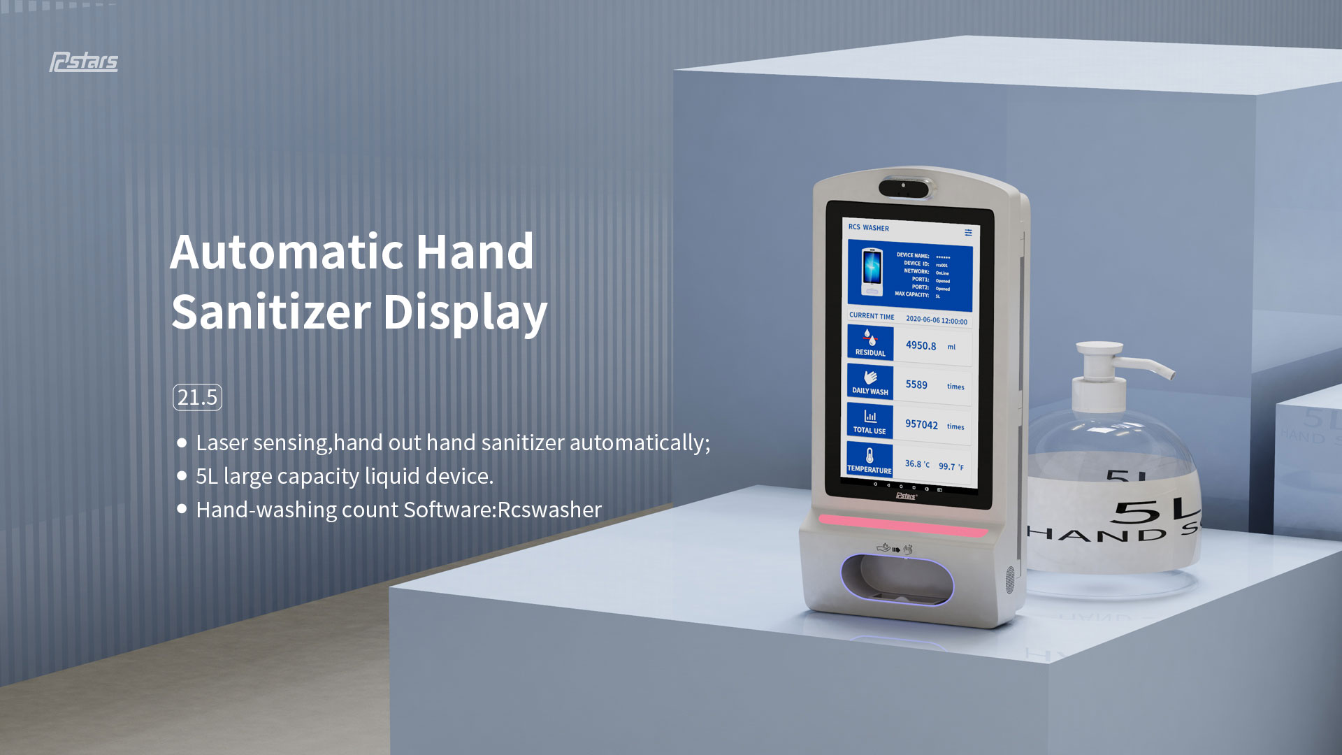 Wall Mounted Hand Sanitizer Display 220SDC