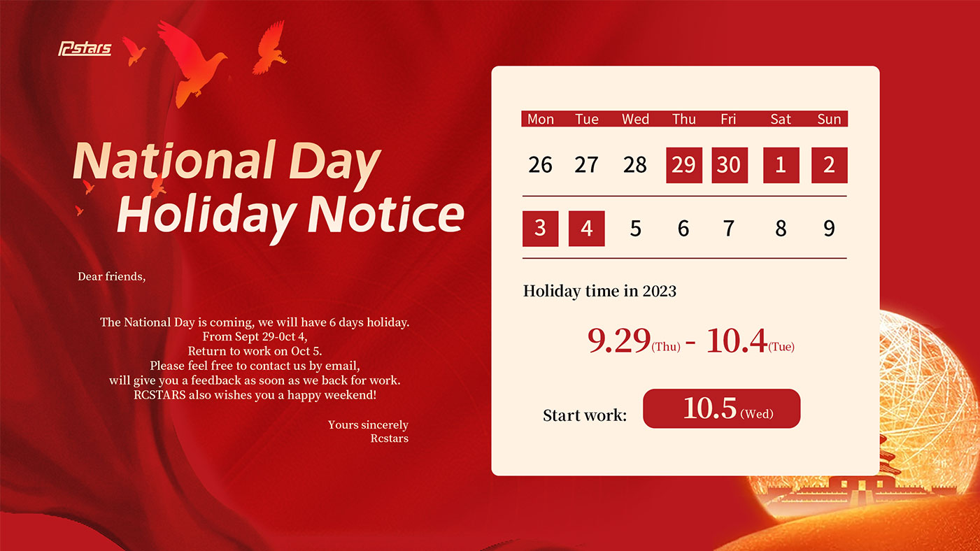 National Day Holiday Notice