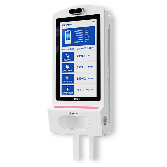21.5" Standing LCD Hand Sanitizer Display