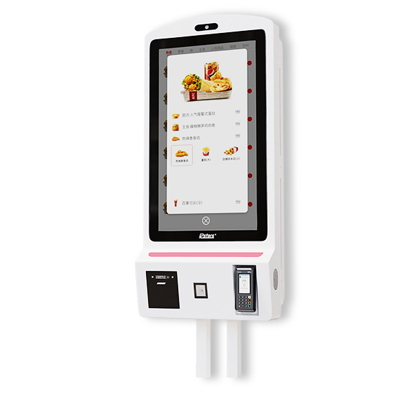 Wall-mounted ordering kiosk