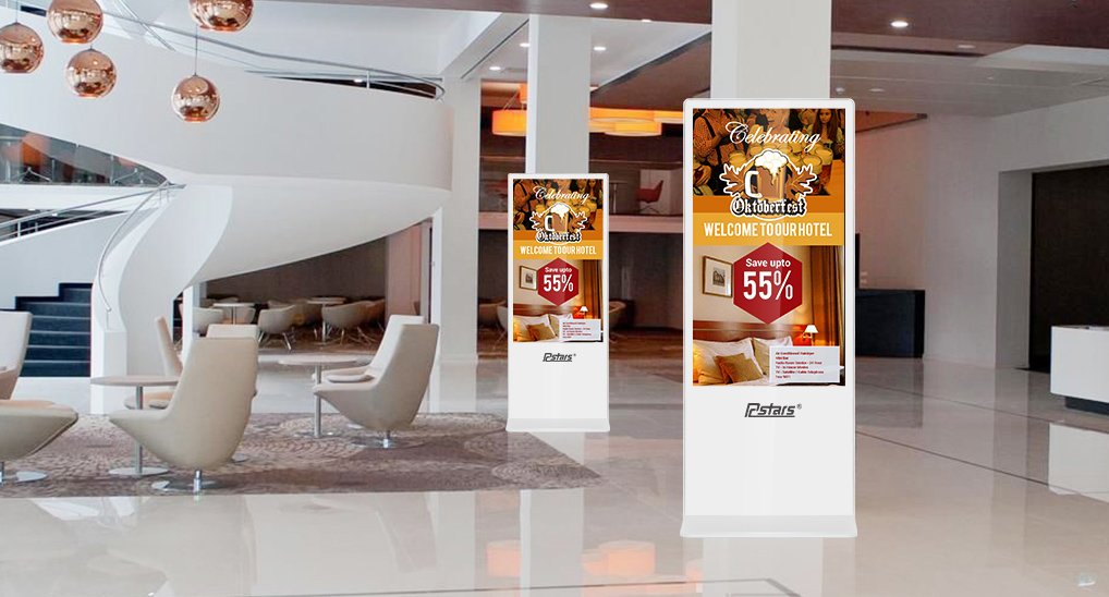 Floorstanding LCD Advertising Screens For Impact