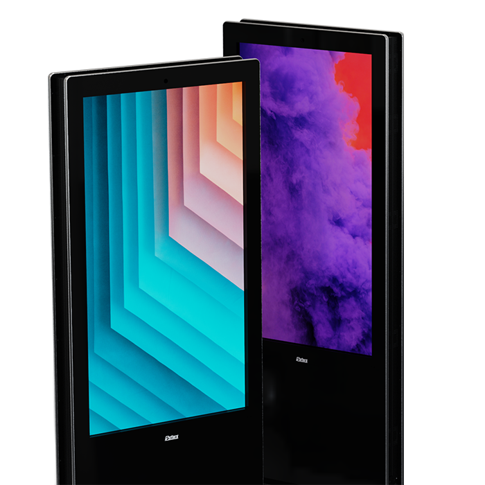 32"-65"Double-Sided IPhone Style FreeStanding Totem
